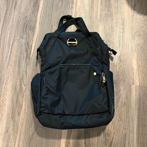 Black Pacsafe Backpack w/RFID